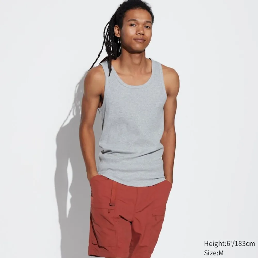T-Shirts & Oberteile*UNIQLO Geripptes Dry Colour Unterhemd