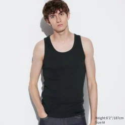 T-Shirts & Oberteile*UNIQLO Geripptes Dry Colour Unterhemd