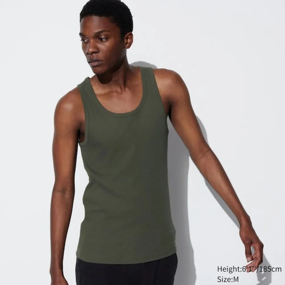 T-Shirts & Oberteile*UNIQLO Geripptes Dry Colour Unterhemd