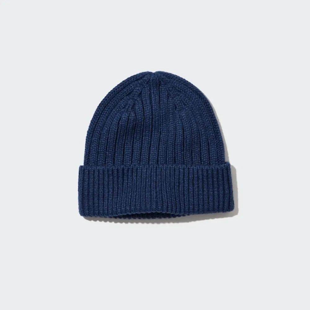 Accessoires & Taschen*UNIQLO Geripptes Heattech Thermo Beanie
