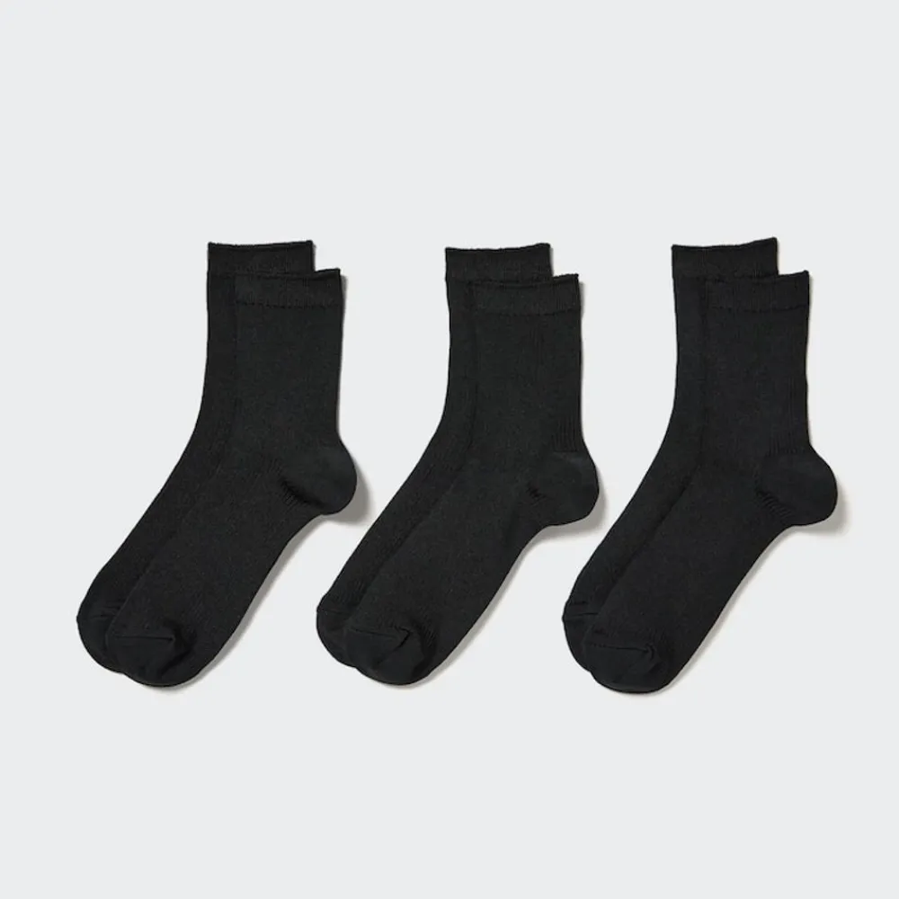 Socken, Strumpfhosen & Leggings*UNIQLO Gerippte Socken (3 Paar)