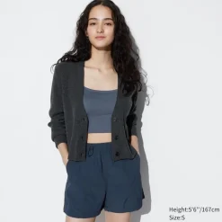 Pullover & Strickjacken*UNIQLO Gerippte Strickjacke