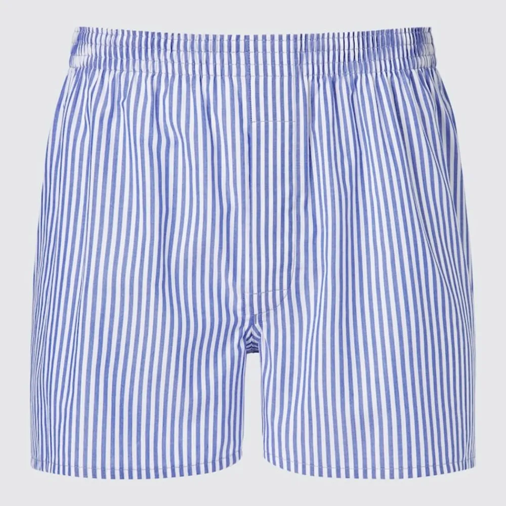 Unterwäsche*UNIQLO Gestreifte Boxershorts Blau