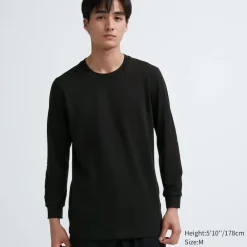 T-Shirts & Oberteile*UNIQLO Heattech Extra Warm Baumwolle Thermo Langarmshirt