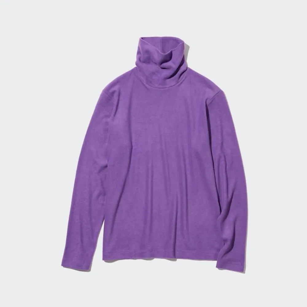 T-Shirts & Oberteile*UNIQLO Heattech Fleece Langarmshirt Mit Rollkragen
