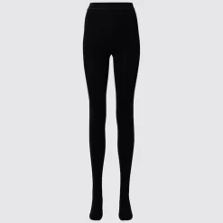 Socken, Strumpfhosen & Leggings*UNIQLO Heattech Gerippte Thermo Strickhose (Maschinenwaschbar)
