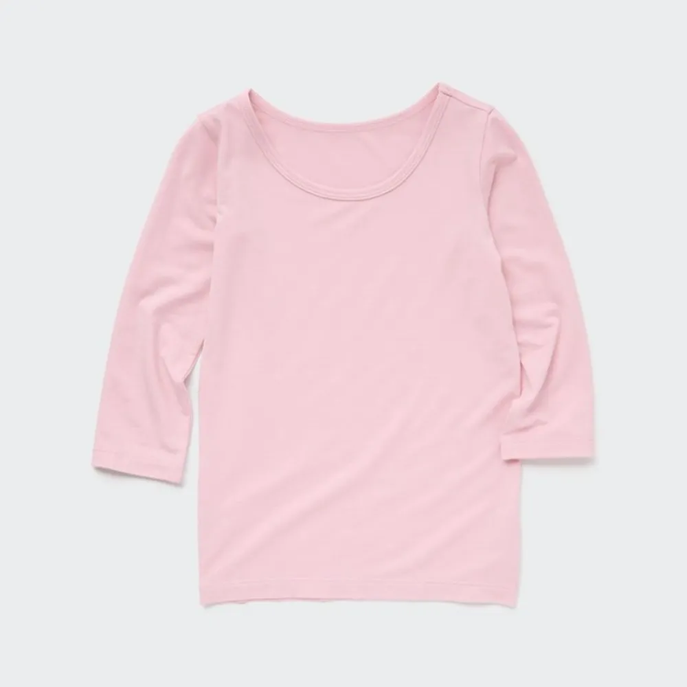 T-Shirts & Oberteile*UNIQLO Heattech Thermo Langarmshirt Mit Weitem Rundhals