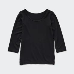 T-Shirts & Oberteile*UNIQLO Heattech Thermo Langarmshirt Mit Weitem Rundhals