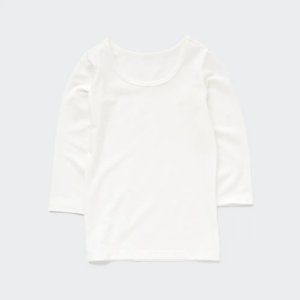 T-Shirts & Oberteile*UNIQLO Heattech Thermo Langarmshirt Mit Weitem Rundhals