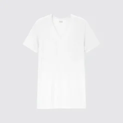 T-Shirts & Oberteile*UNIQLO Heattech Thermo-T-Shirt Mit V-Ausschnitt Weis