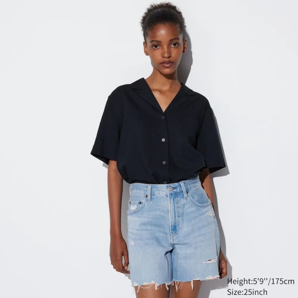 Shorts*UNIQLO High Waisted Baggy Jeansshorts