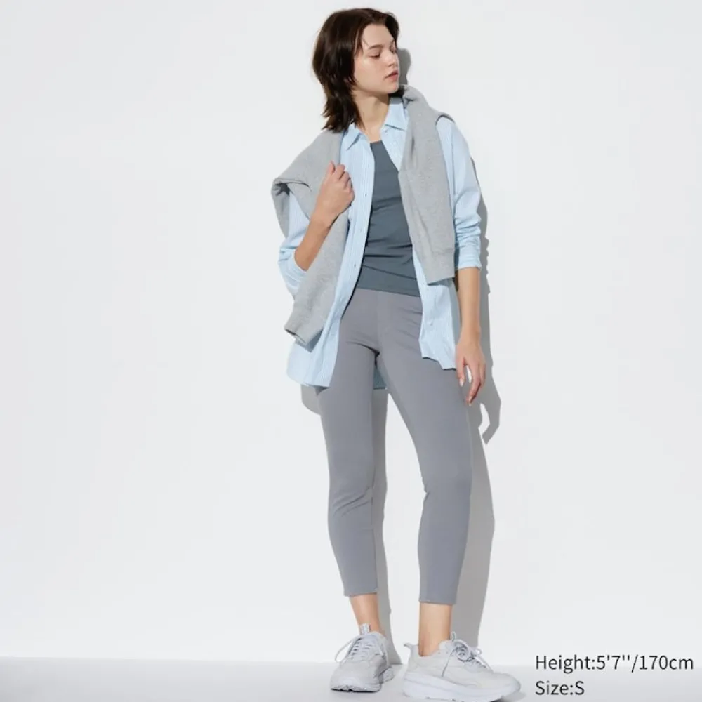 Hosen, Leggings & Jogginghosen*UNIQLO High Waisted Ultra Stretch Cropped Leggings