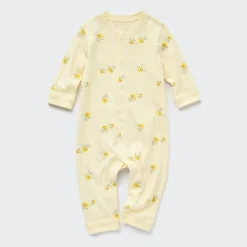 Strampler & Bodys*UNIQLO Joy Of Print Gerippter Langarm Strampler