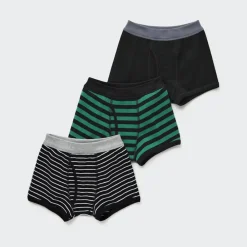 Bhs & Unterwäsche*UNIQLO Jungen Gestreifte Unterhose (3Er-Set)