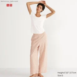 Loungewear & Pyjamas*UNIQLO Karierte Seersucker Easy Hose