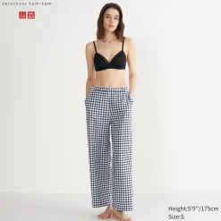 Loungewear & Pyjamas*UNIQLO Karierte Seersucker Easy Hose
