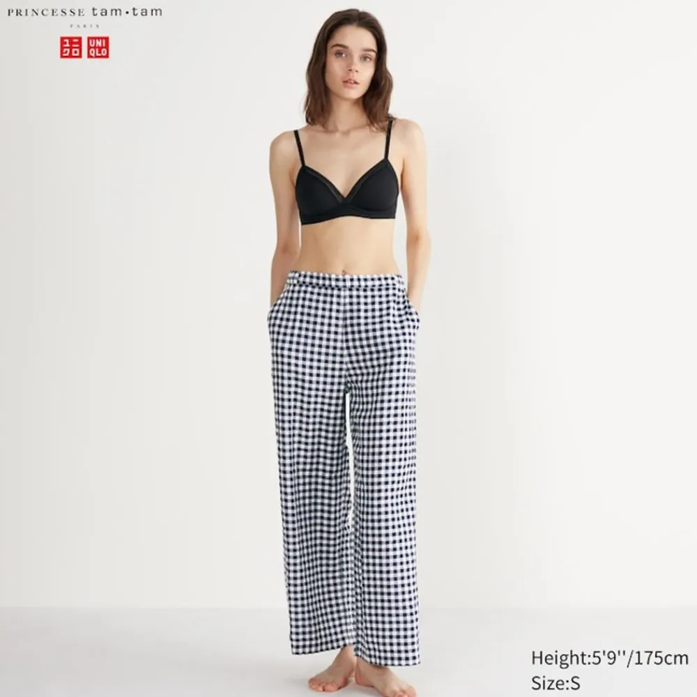 Loungewear & Pyjamas*UNIQLO Karierte Seersucker Easy Hose