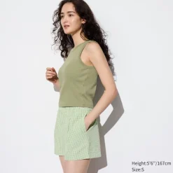 Shorts*UNIQLO Karierte Seersucker Easy Shorts