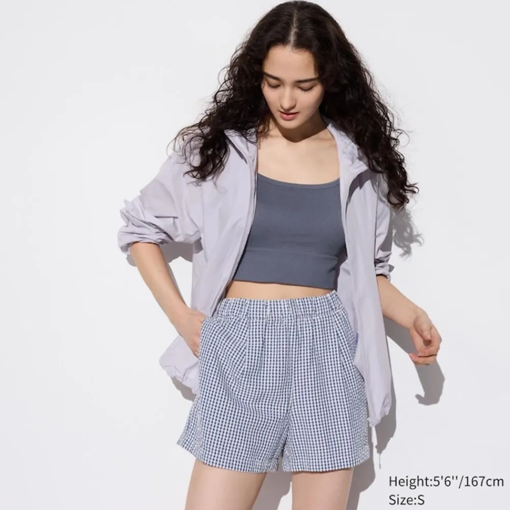 Loungewear & Pyjamas*UNIQLO Karierte Seersucker Easy Shorts