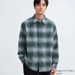 Hemden*UNIQLO Kariertes Flanell Langarm Hemd