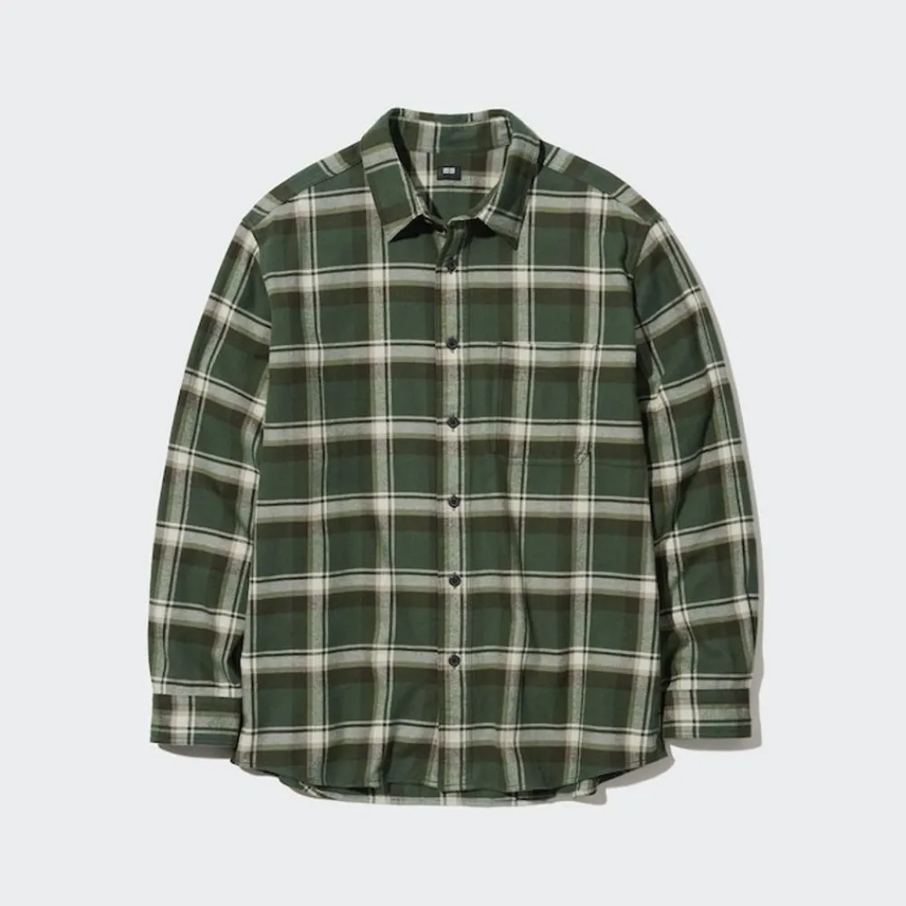 Hemden*UNIQLO Kariertes Flanell Langarm Hemd