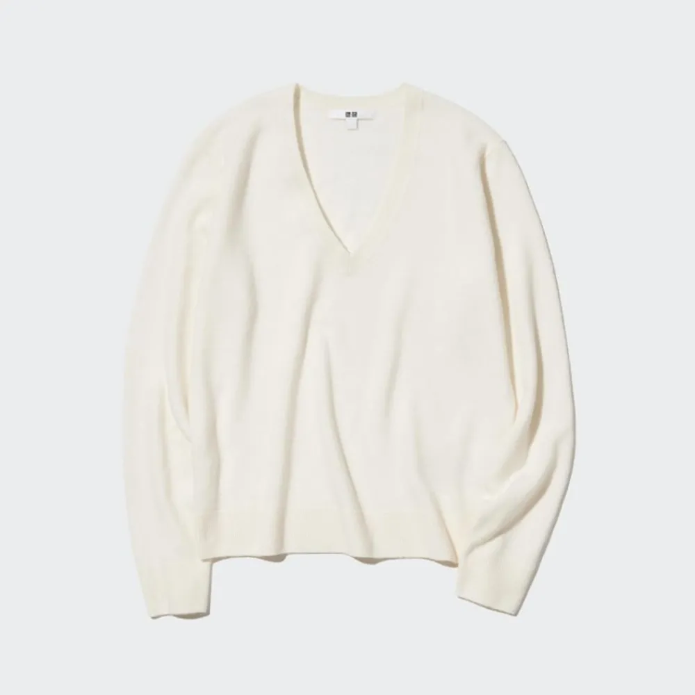 Pullover & Strickjacken*UNIQLO 100 % Kaschmir Pullover Mit V-Ausschnitt