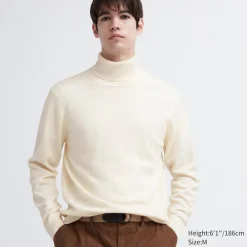 Pullover & Strickjacken*UNIQLO 100 % Kaschmir Rollkragenpullover
