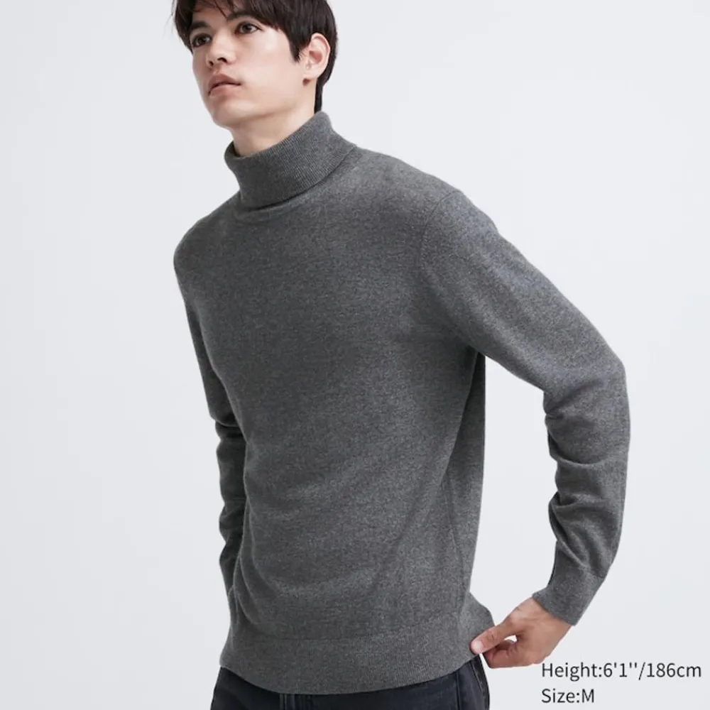 Pullover & Strickjacken*UNIQLO 100 % Kaschmir Rollkragenpullover