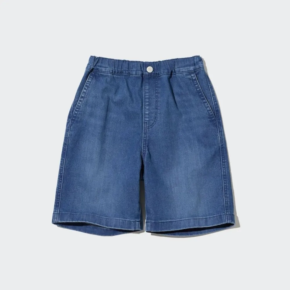 Röcke & Shorts*UNIQLO Kinder Easy Jeansshorts Blau