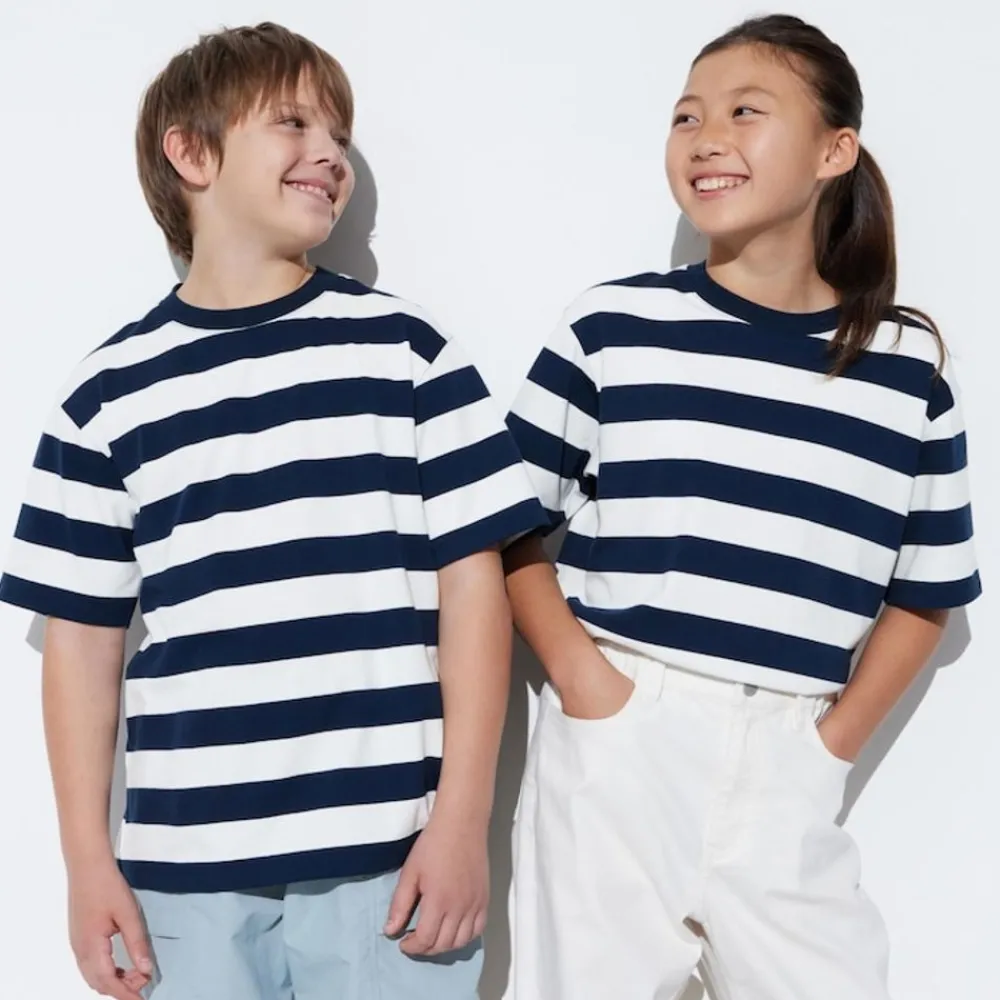 T-Shirts, Bh-Tops & Poloshirts*UNIQLO Kinder Gestreiftes Airism Baumwolle T-Shirt