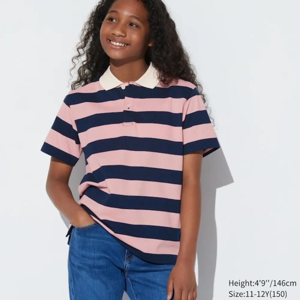 T-Shirts, Bh-Tops & Poloshirts*UNIQLO Kinder Gestreiftes Dry Pique Poloshirt