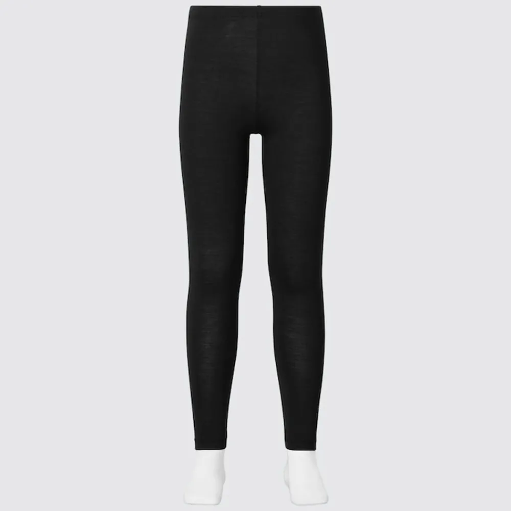 Hosen, Jogginghosen & Leggings*UNIQLO Kinder Heattech Thermo Leggings Schwarz
