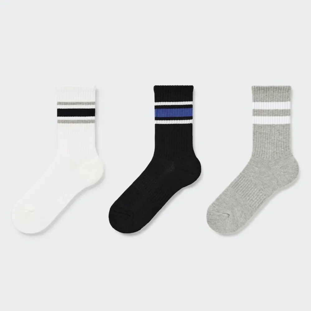 Socken, Strumpfhosen & Leggings*UNIQLO Kinder Socken (3 Paar) Grauweis