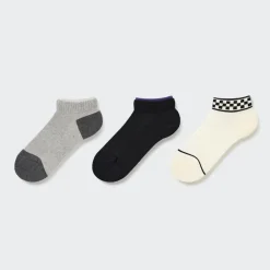 Socken, Strumpfhosen & Leggings*UNIQLO Kinder Socken (3 Paar) Dunkelgrau