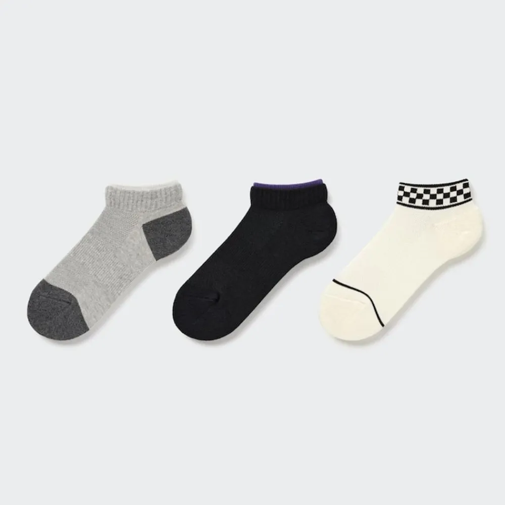 Socken, Strumpfhosen & Leggings*UNIQLO Kinder Socken (3 Paar) Dunkelgrau