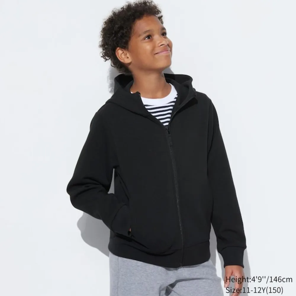 Sweatshirts*UNIQLO Kinder Ultra Stretch Dry Sweatjacke Mit Kapuze