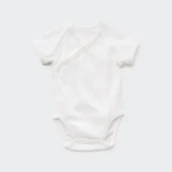 Strampler & Bodys*UNIQLO Kurzarm Body (Vordere Offnung, Lochmuster)
