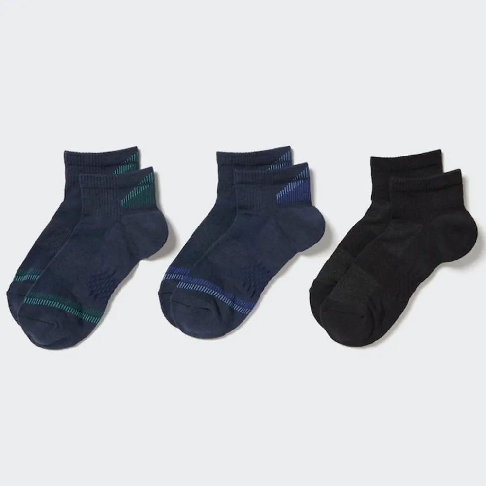 Socken, Strumpfhosen & Leggings*UNIQLO Kurze Gefutterte Sportsocken (3 Paar)