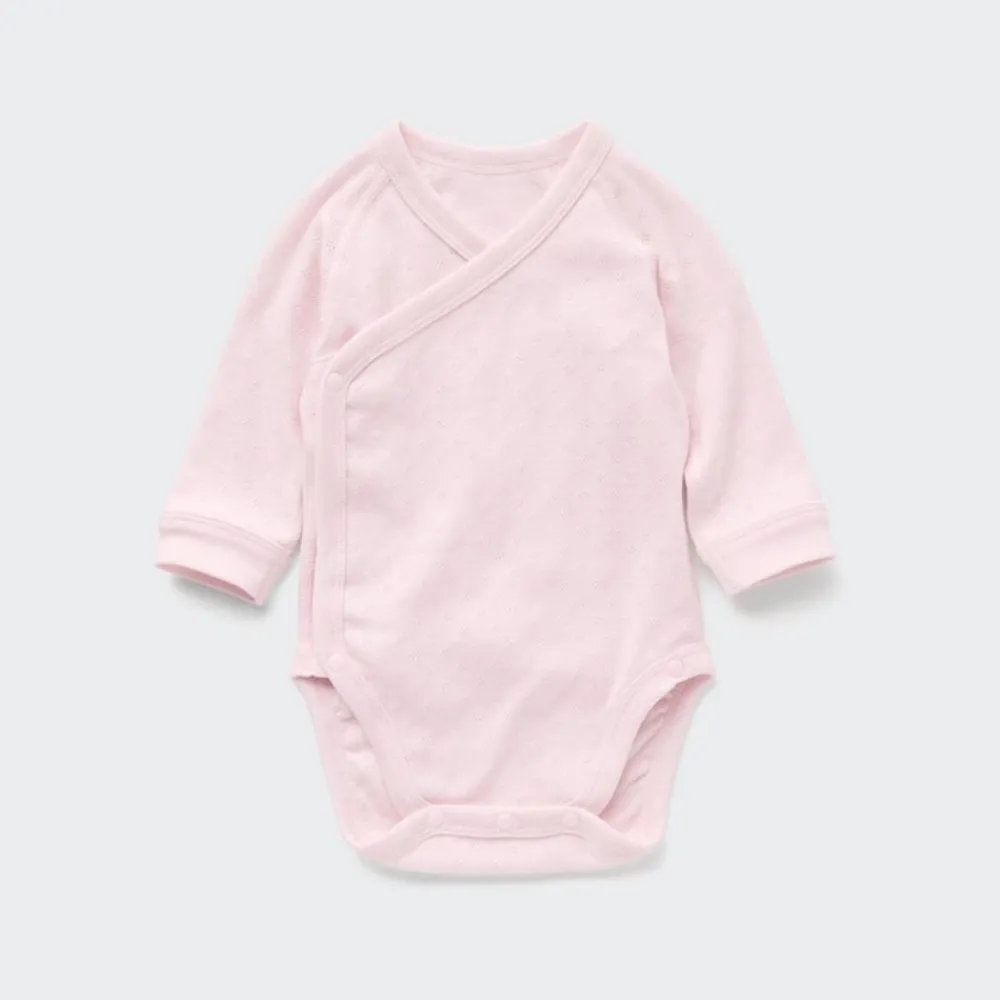 Strampler & Bodys*UNIQLO Langarm Body (Vordere Offnung, Lochmuster)