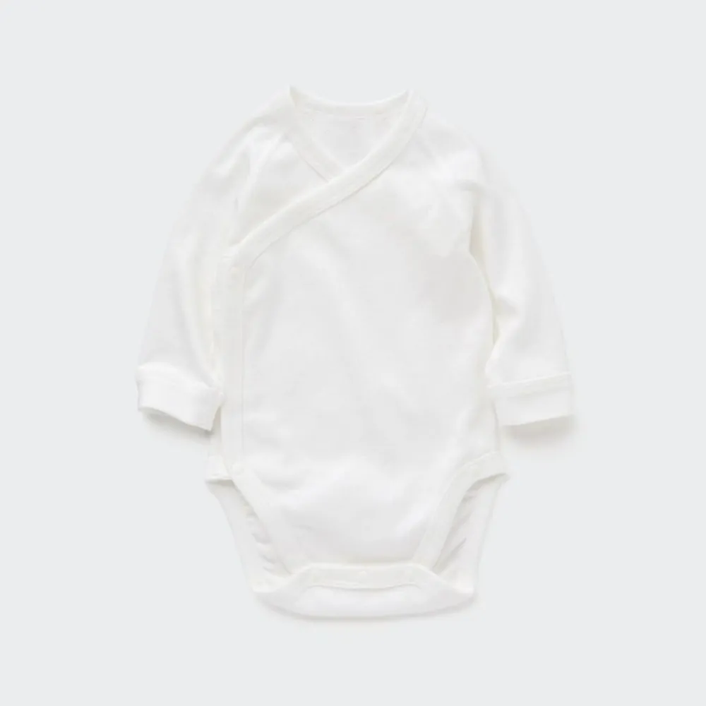 Strampler & Bodys*UNIQLO Langarm Body (Vordere Offnung, Lochmuster)