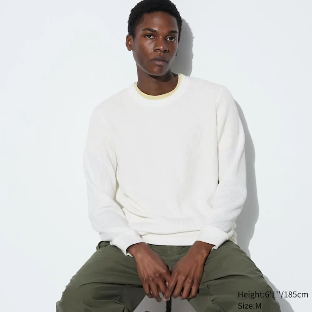T-Shirts & Oberteile*UNIQLO Langarmshirt (Waffeloptik)