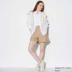 Hosen, Leggings & Jogginghosen*UNIQLO Leinen Baumwolle Shorts