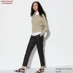 Hosen, Leggings & Jogginghosen*UNIQLO Leinen Hose In 7/8-Lange (Tapered Fit)