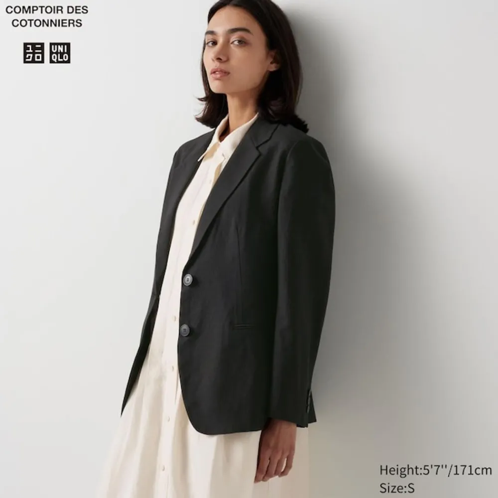 Mäntel, Jacken, Parka & Westen*UNIQLO Leinenmix Blazer