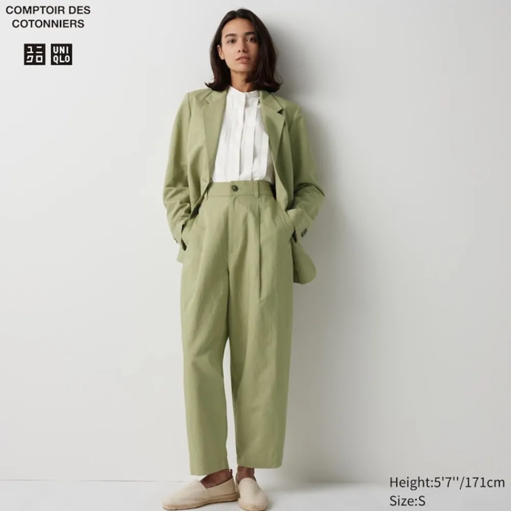 Hosen, Leggings & Jogginghosen*UNIQLO Leinenmix Hose (Wide Fit)