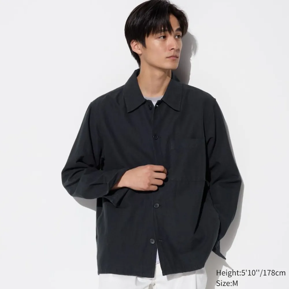 Hemden*UNIQLO Leinenmix Langarm Hemd