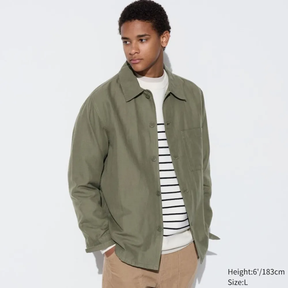 Hemden*UNIQLO Leinenmix Langarm Hemd