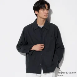 Mäntel, Jacken, Parka & Westen*UNIQLO Leinenmix Langarm Hemd