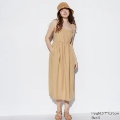 Kleider, Jumpsuits & Overalls*UNIQLO Leinenmix Tragerkleid