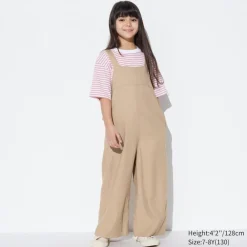 Naturlich Feines Leinen*UNIQLO Madchen Leinenmix Jumpsuit
